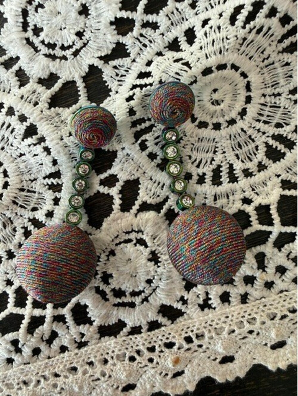 NEW Tuckernuck chrome drop latern earrings